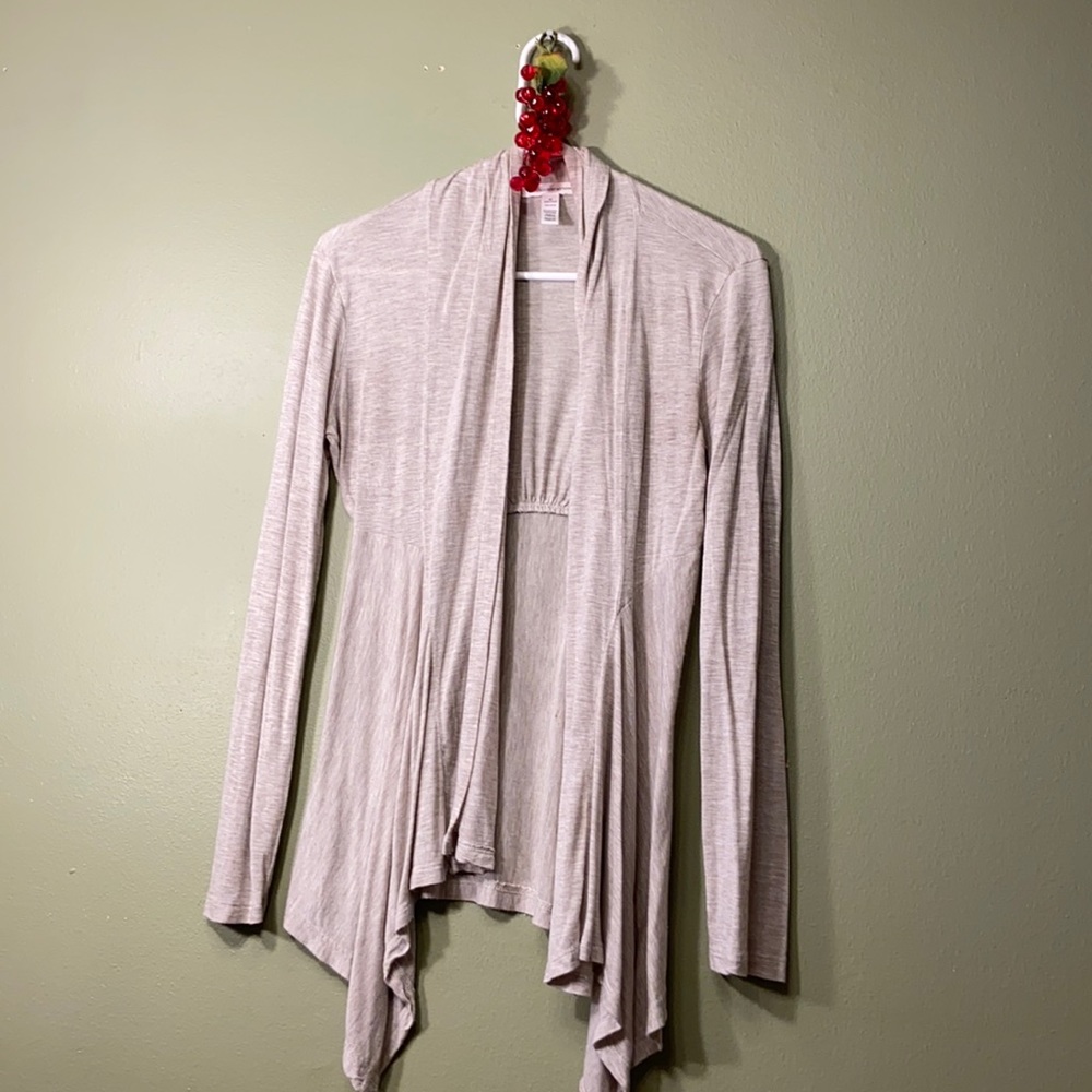 Ambiance apparel tan cardigan medium